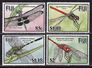 Фиджи, 2005, Стрекозы, 4 марки Фиджи, 2005, Стрекозы, 4 марки